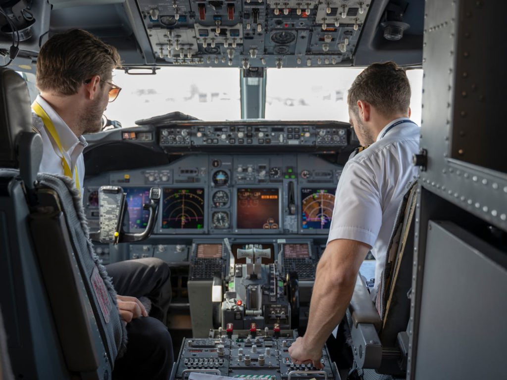 Airliner cockpit